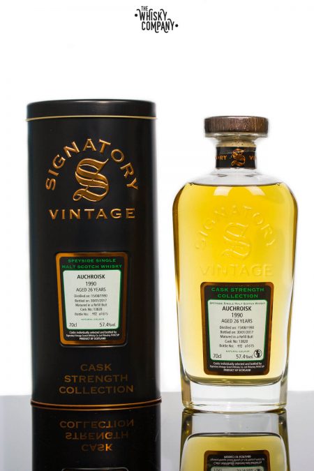 Auchroisk 1990 Aged 26 Years Single Malt Scotch Whisky - Signatory Vintage (700ml)
