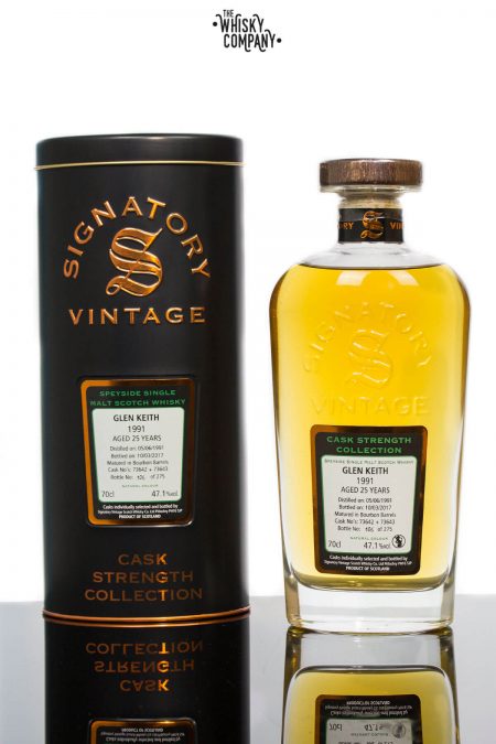 Glen Keith 1991 Aged 25 Years Single Malt Scotch Whisky - Signatory Vintage (700ml)