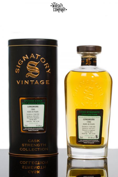Longmorn 1990 Aged 26 Years Single Malt Scotch Whisky - Signatory Vintage (700ml)