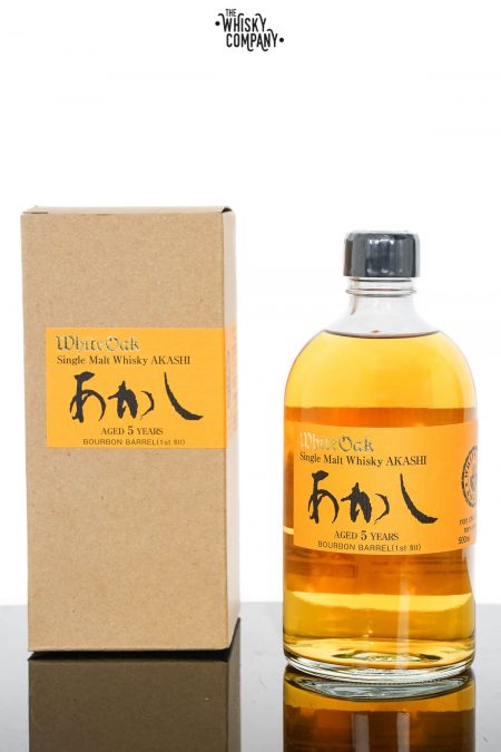 Akashi White Oak 5 Years Old Japanese Single Malt Whisky - First Fill Bourbon Matured (500ml)