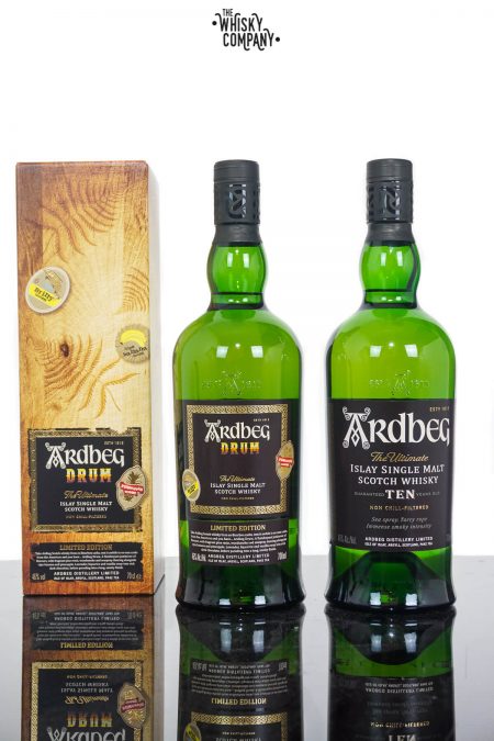 Ardbeg Drum Islay Single Malt Scotch Whisky PLUS Ardbeg 10 Years Old (2 x 700ml)