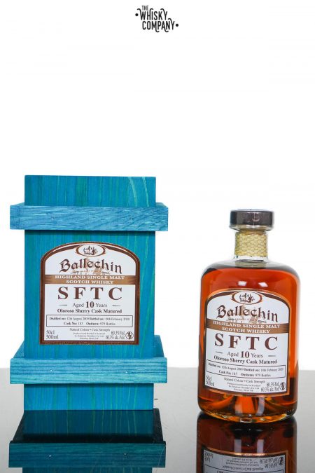 Ballechin 2009 SFTC Aged 10 Years Oloroso Sherry Cask Matured Single Malt Scotch Whisky - Cask 183 (500ml)