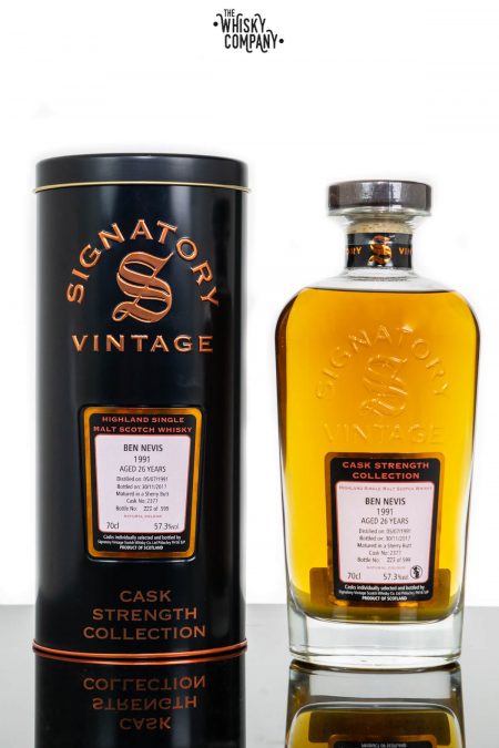 Ben Nevis 1991 Aged 26 Years Old (cask 2377) Single Malt Scotch Whisky - Signatory Vintage  (700ml)