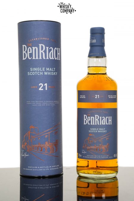 BenRiach Aged 21 Years Speyside Single Malt Scotch Whisky (700ml)
