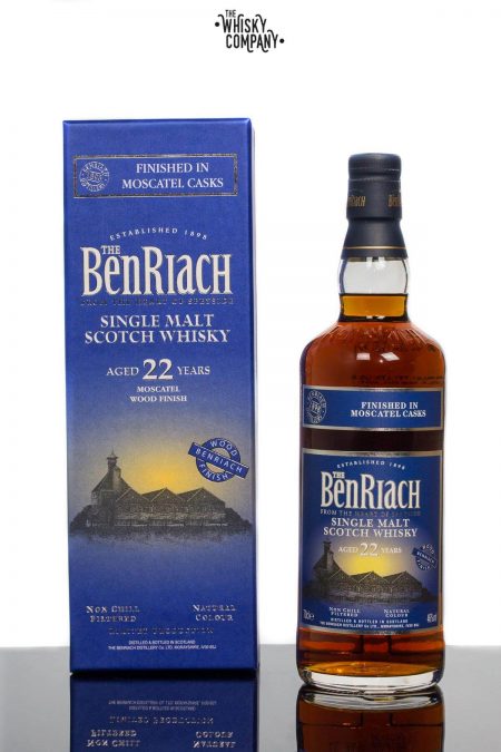 BenRiach Aged 22 Years Moscatel Wood Finish Single Malt Scotch Whisky (700ml)