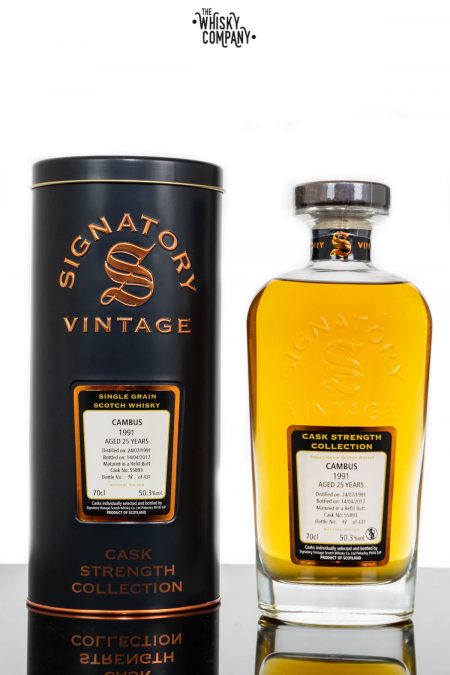 Cambus 1991 Aged 25 Years Single Grain Scotch Whisky - Signatory Vintage (700ml)