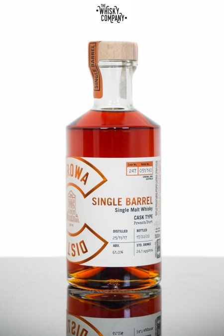Corowa Single Barrel Peated French Oak Port Cask Matured Single Malt Whisky - Cask 247 (500ml)