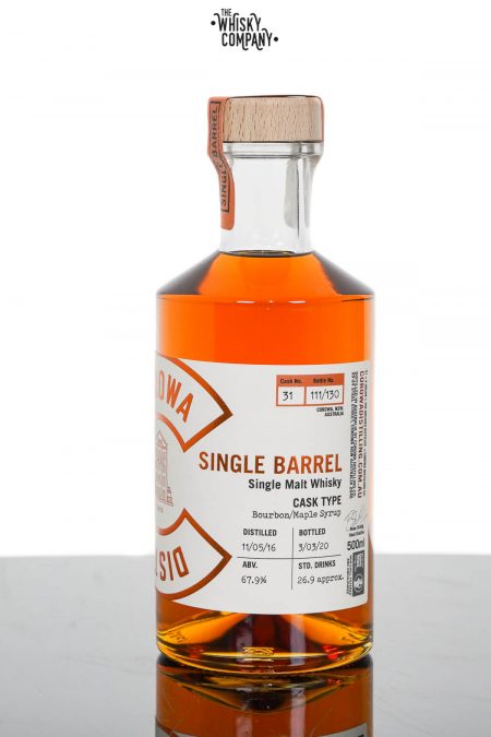 Corowa Single Barrel Bourbon Maple Syrup Cask Matured Single Malt Whisky - Cask 31 (500ml)
