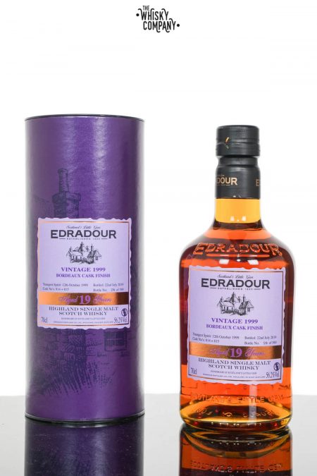 Edradour 1999 Aged 19 Years Bordeaux Cask Finish Highland Single Malt Scotch Whisky (700ml)