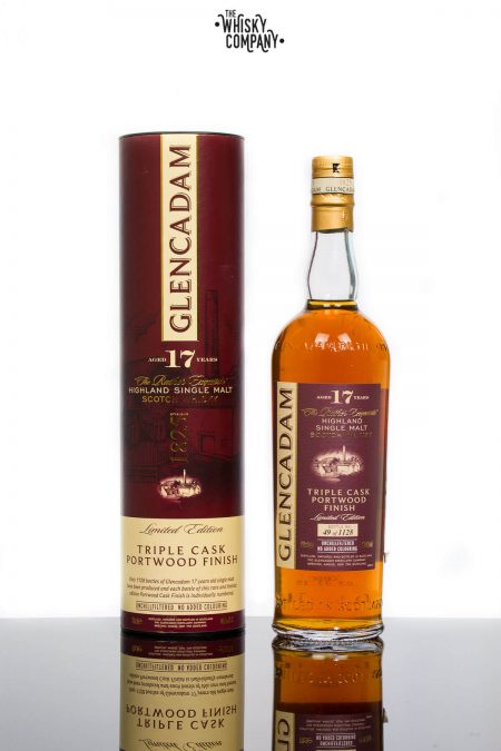 Glencadam Aged 17 Years Triple Cask Portwood Highland Single Malt Scotch Whisky (700ml)