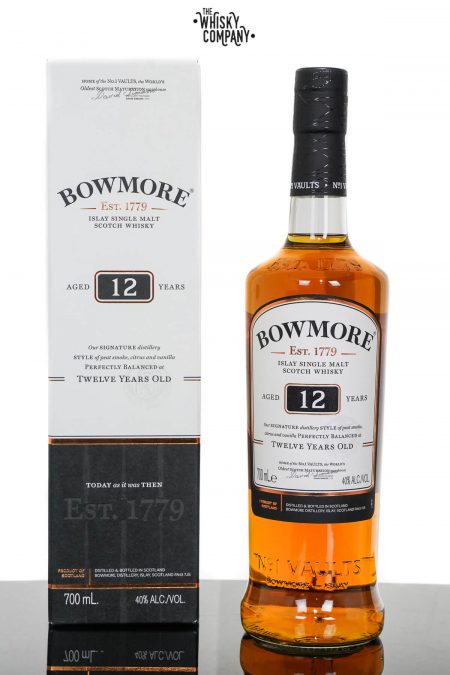 Bowmore Aged 12 Years Islay Single Malt Scotch Whisky (700ml)