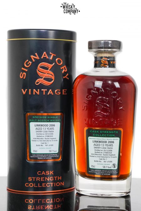 Linkwood 2006 Aged 13 Years Cask Strength Single Malt Scotch Whisky - Signatory Vintage (700ml)