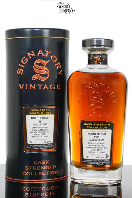 North British 1991 Aged 28 Years Cask Strength Single Grain Scotch Whisky - Signatory Vintage (700ml)