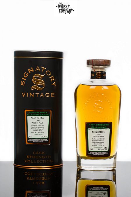 Glen Rothes 1990 Aged 25 Years Single Malt Scotch Whisky - Signatory Vintage (700ml)