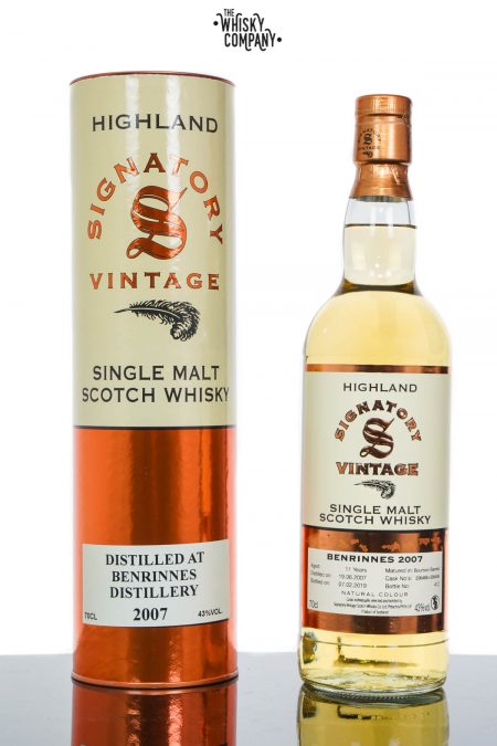 Benrinnes 2007 Aged 11 Years Speyside Single Malt Scotch Whisky - Signatory Vintage (700ml)