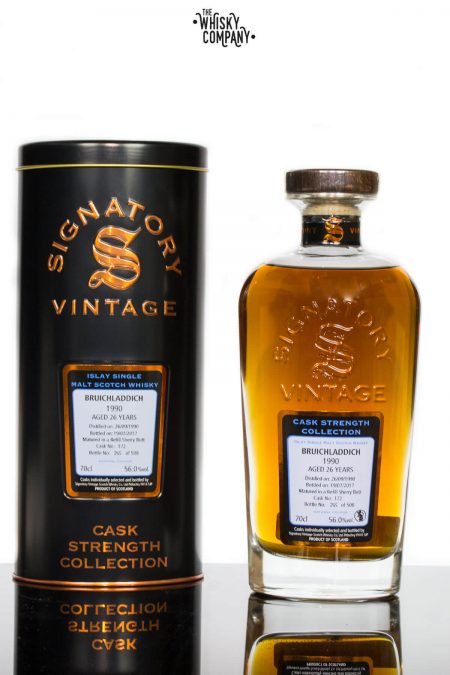 Bruichladdich 1990 Aged 26 Years Single Malt Scotch Whisky - Signatory Vintage (700ml)