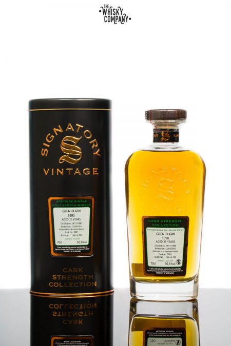 Glen Elgin 1990 Aged 25 Years Single Malt Scotch Whisky - Signatory Vintage (700ml)