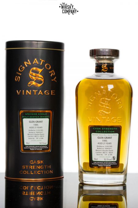Glen Grant 1995 Aged 21 Years Single Malt Scotch Whisky - Signatory Vintage (700ml)