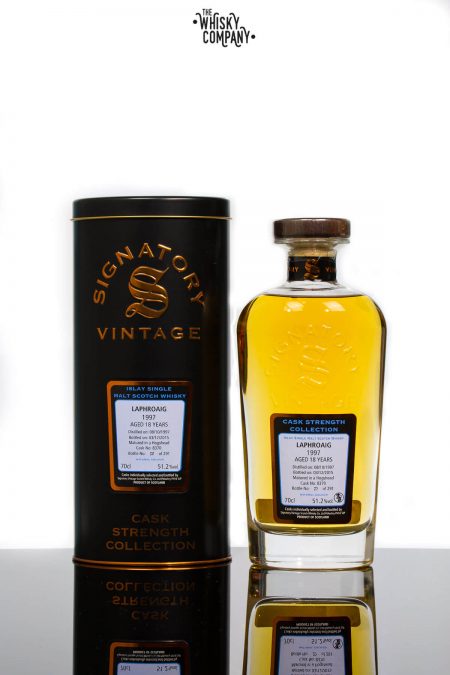 Laphroaig 1997 Aged 18 Years Old Islay Single Malt Scotch Whisky - Signatory Vintage
