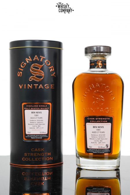 Ben Nevis 1991 Aged 27 Years Single Malt Scotch Whisky - Signatory Vintage (700ml)