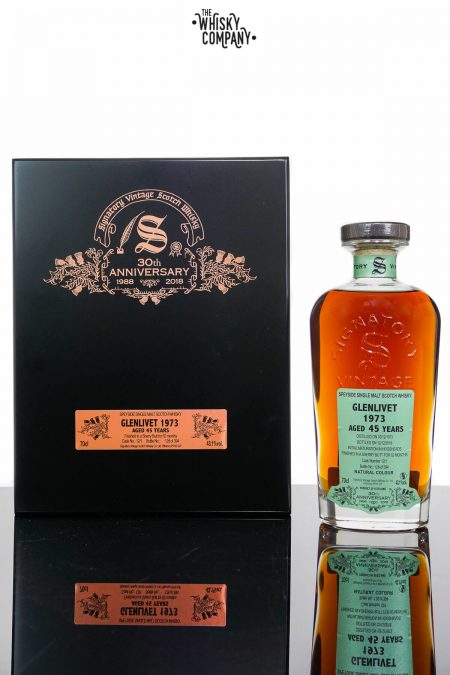Glenlivet 1973 Aged 45 Years Single Malt Scotch Whisky - Signatory Vintage 30th Anniversary (700ml)