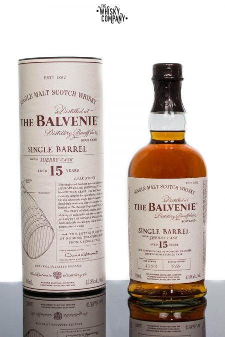 The Balvenie Aged 15 Years Single Barrel Sherry Cask Speyside Single Malt Scotch Whisky (700ml)
