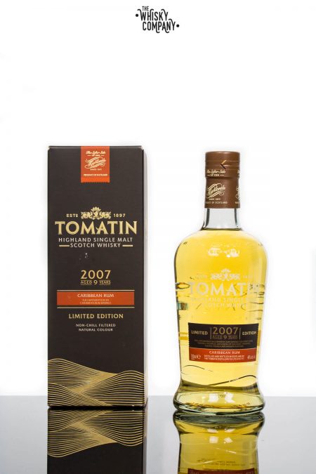 Tomatin 2007 Aged 9 Years Caribbean Rum Matured Highland Single Malt Scotch Whisky