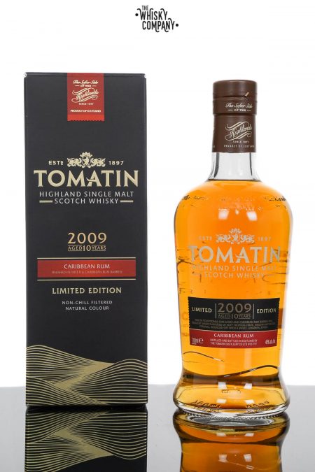 Tomatin 10 Years Old 2009 Caribbean Rum Cask Finish Single Malt Scotch Whisky (700ml)