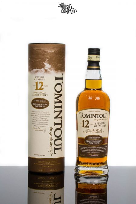 Tomintoul Aged 12 Years Oloroso Sherry Cask Finish Speyside Single Malt Scotch Whisky (700ml)