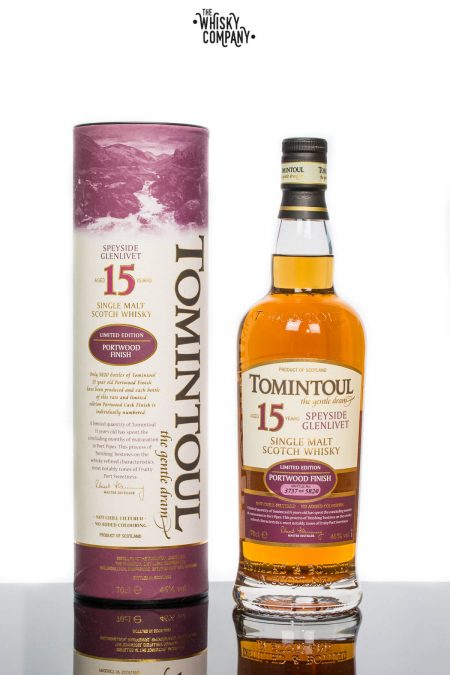 Tomintoul Aged 15 Years Portwood Finish Speyside Single Malt Scotch Whisky (700ml)