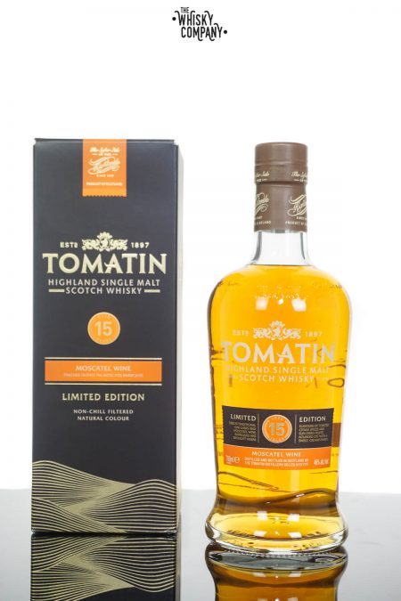 Tomatin Aged 15 Years Moscatel Finish Highland Single Malt Scotch Whisky (700ml)