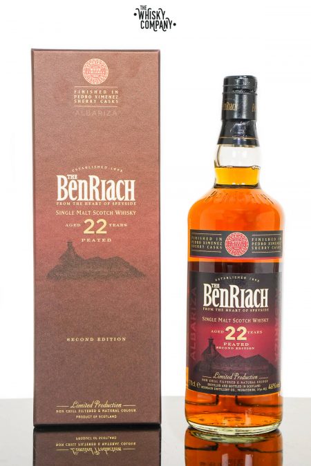 BenRiach Aged 22 Years Peated Albariza Single Malt Scotch Whisky - Second Edition (700ml)