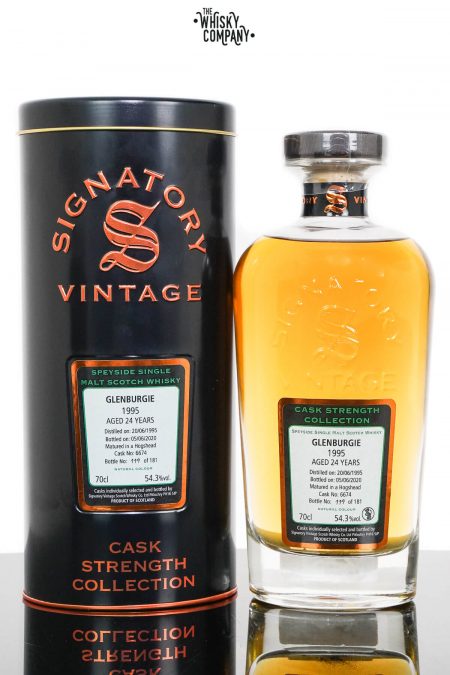 Glenburgie 1995 Aged 24 Years Cask Strength Single Malt Scotch Whisky - Signatory Vintage (700ml)
