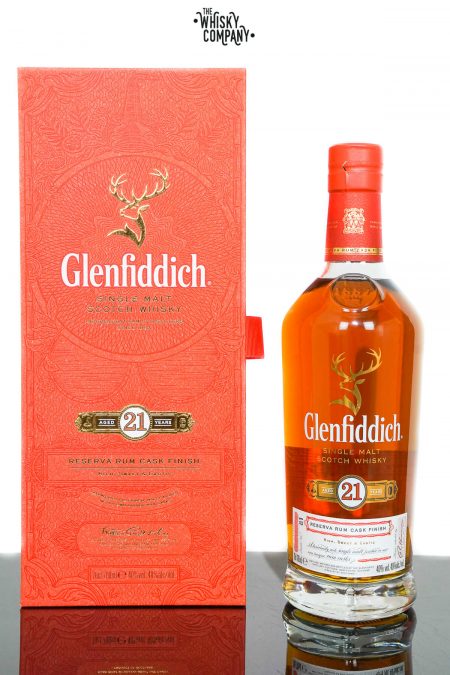Glenfiddich Aged 21 Years Reserva Rum Cask Finish Single Malt Scotch Whisky (700ml)