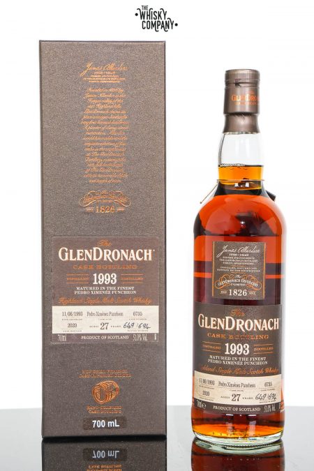 GlenDronach 1993 Aged 27 Years Single Malt Scotch Whisky - Batch 18 Cask No. 6735 (700ml)