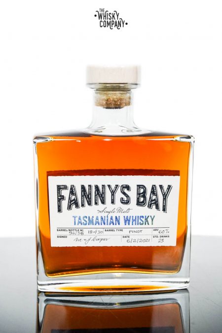 Fannys Bay Pinot Wine Cask Matured Cask Strength Tasmanian Single Malt Whisky - Cask #94/96 (500ml)