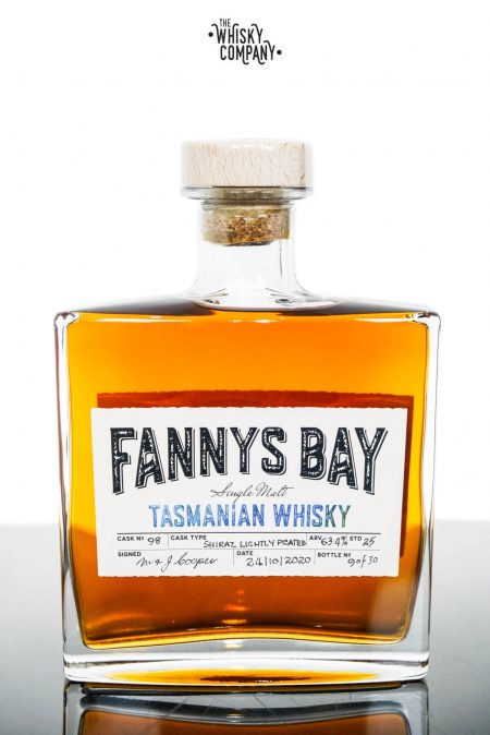 Fannys Bay Shiraz Wine Cask Matured Lightly Peated Tasmanian Single Malt Whisky - Barrel #98 (500ml)