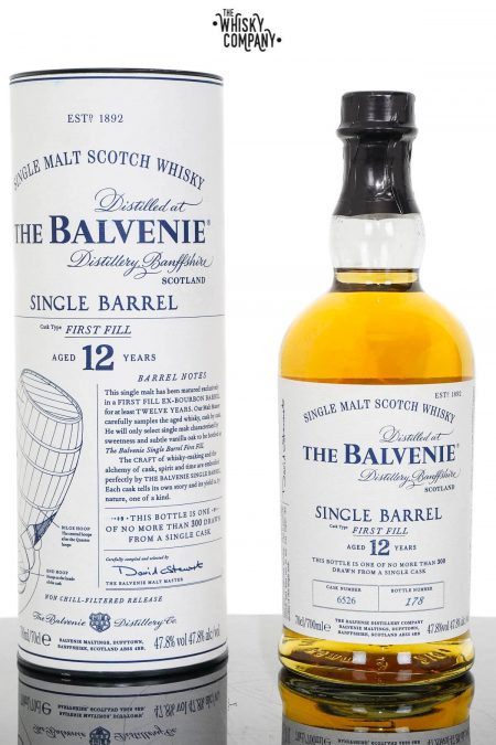 The Balvenie Aged 12 Years Single Barrel Speyside Single Malt Scotch Whisky (700ml)