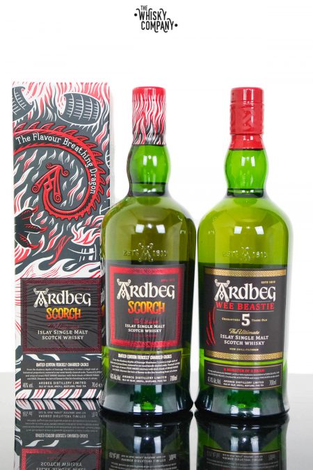 Ardbeg Scorch & Ardbeg Wee Beastie Islay Single Malt Scotch Whisky - Ardbeg Day Release 2021 (2 x 700ml)