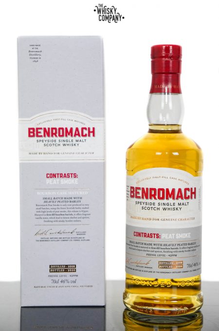 Benromach 2009 Contrasts Peat Smoke Speyside Single Malt Scotch Whisky (700ml)