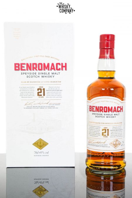 Benromach Aged 21 Years Speyside Single Malt Scotch Whisky (700ml)