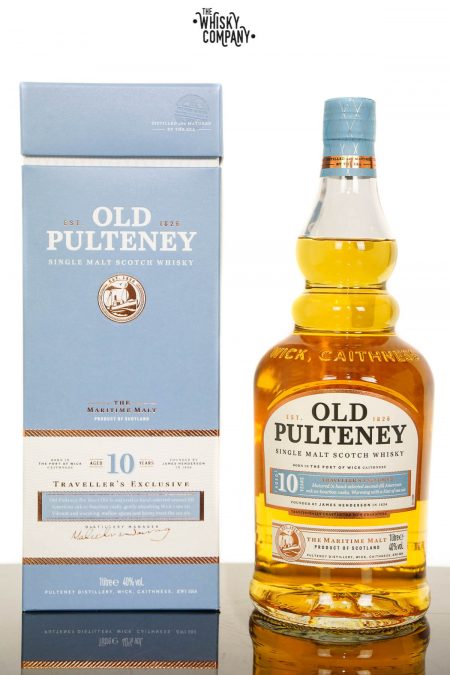 Old Pulteney Aged 10 Years Highland Single Malt Scotch Whisky (1000ml)