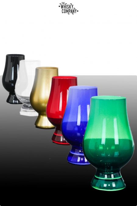 Glencairn Crystal 6 Coloured ‘Whisky Tasting’ Glasses Limited Edition in Presentation Box