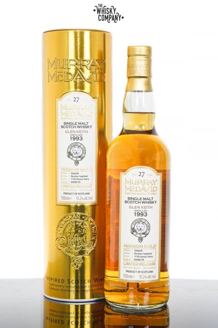 Glen Keith 1993 Aged 27 Years Single Malt Scotch Whisky - Murray McDavid (700ml)