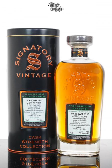 Inchgower 1997 Aged 23 Years Single Malt Scotch Whisky - Signatory Vintage (700ml)
