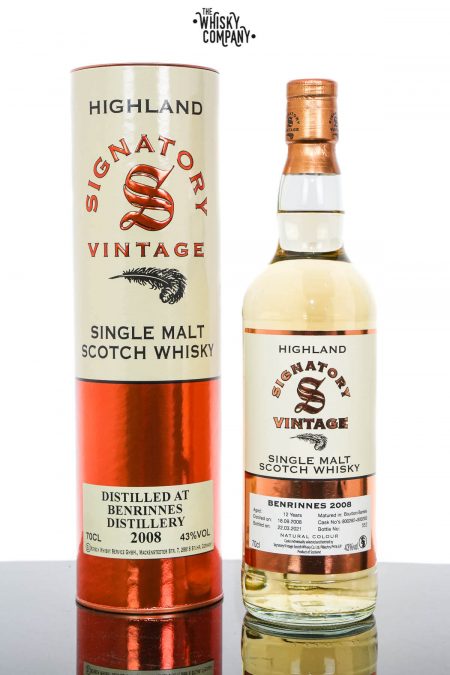 Benrinnes 2008 Aged 12 Years Single Malt Scotch Whisky - Signatory Vintage (700ml)