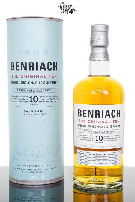 BenRiach The Original Ten 10 Years Old Speyside Single Malt Scotch Whisky (700ml)