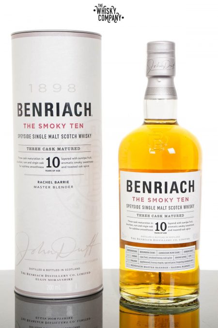 BenRiach The Smoky Ten 10 Years Old Speyside Single Malt Scotch Whisky (700ml)