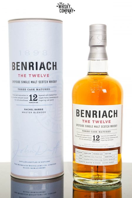 BenRiach The Twelve 12 Years Old Speyside Single Malt Scotch Whisky (700ml)