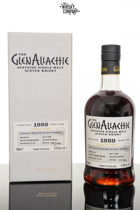 GlenAllachie 1989 Aged 31 Years Oloroso Hogshead Matured Single Malt Scotch Whisky - Cask 6126 (700ml)